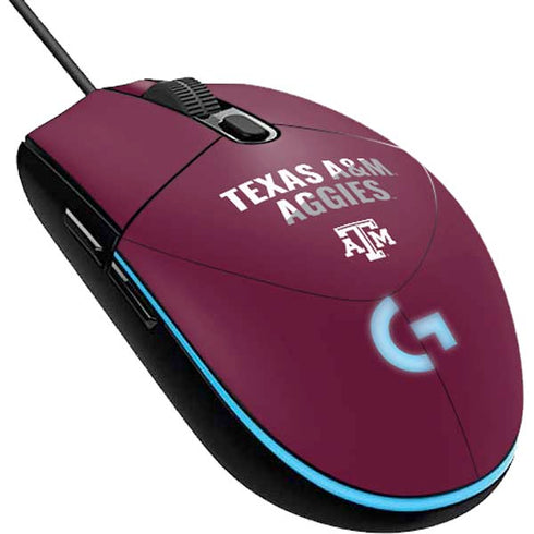 Texas A&M University Aggies G203 Prodigy RGB Wired Gaming Mouse Skin